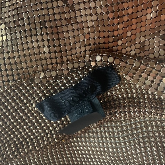 NEW! H:ours- Cowl Neck Gold Imogen Chainmail Mini Dress One Size NWT Party OS - Picture 4 of 8